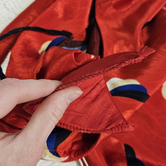 80s Ruched Red Dress - Picture 8 of 10